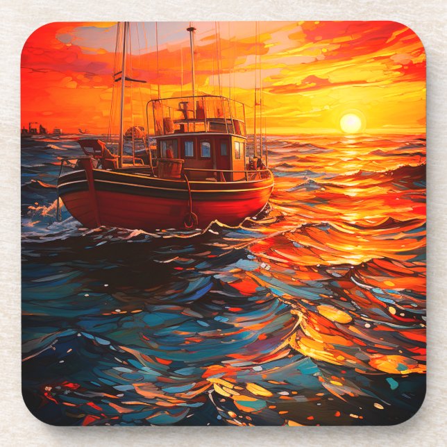 Artsy Ship Coaster (Front)