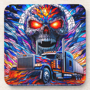 Artsy Skull Coaster