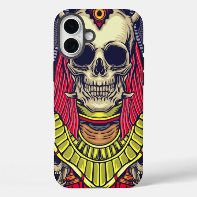 Artsy Skull Phone Case (Back)