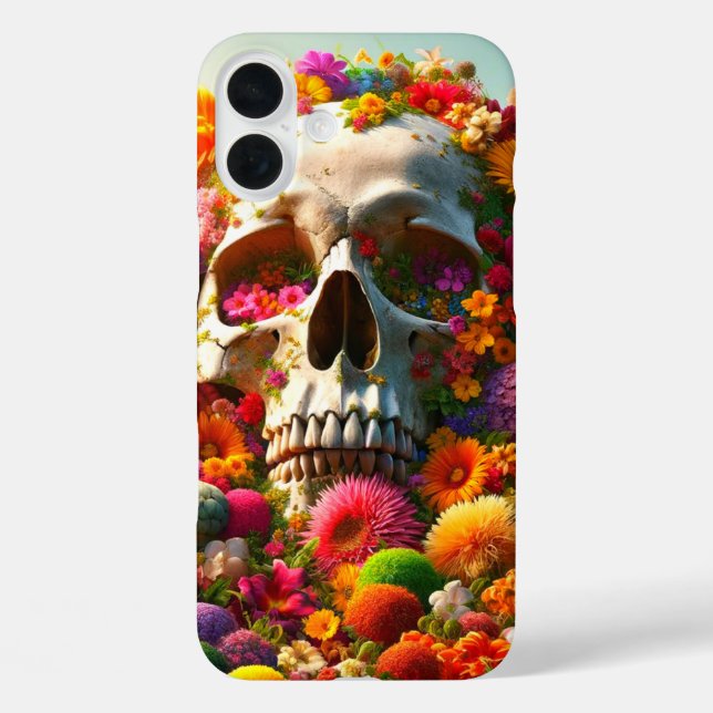 Artsy Skull Phone Case (Back)