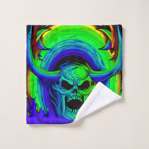 Artsy Skull Wash Cloth