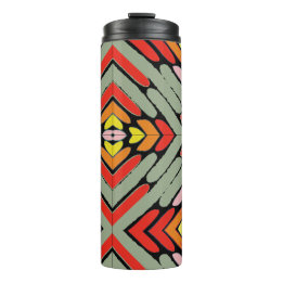 Artsy Southwestern Multicolor Pattern Thermal Tumbler