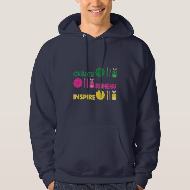 Artsy Spring Knolling Men's Hoodie (Front)