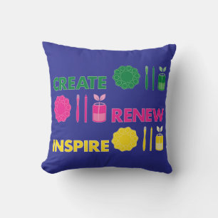 Artsy Spring Knolling Pillow