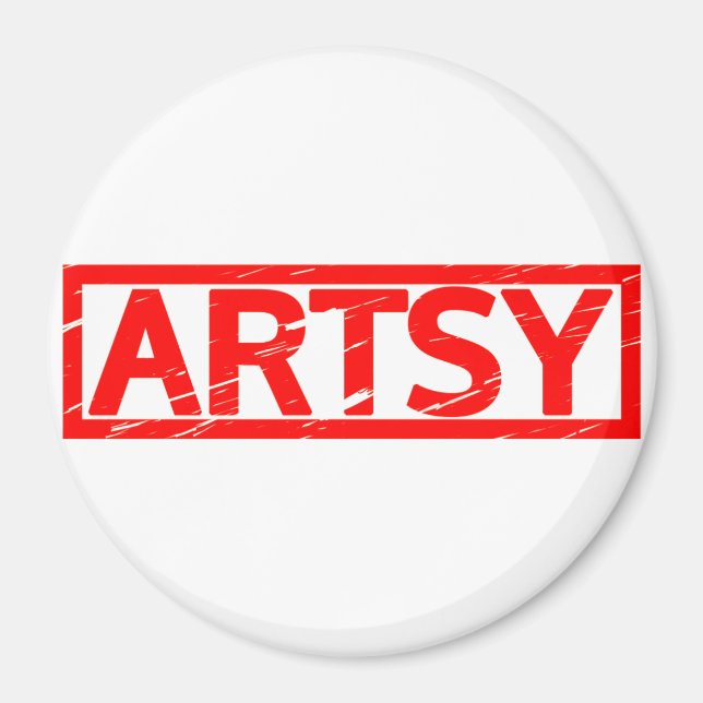 Artsy Stamp Magnet (Front)
