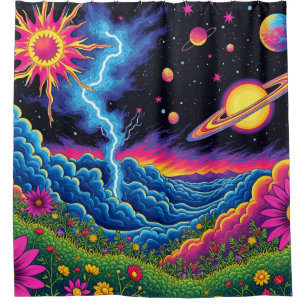 Artsy Storm Shower Curtain