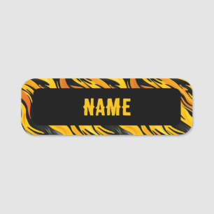 Artsy Striped Name Tag