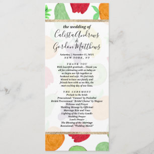 Artsy Summer Colourful Acrylic Fruit Pattern Programme