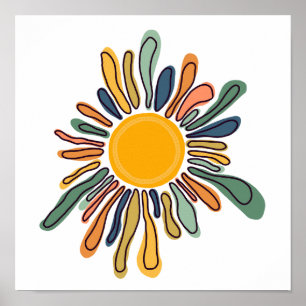 Artsy Sun Poster