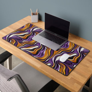 Artsy Swirl Design Desk Mat