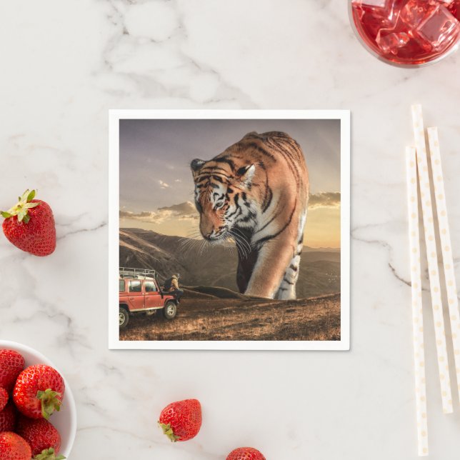 Artsy Tiger Napkin (Insitu)