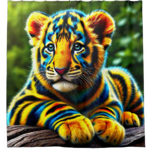 Artsy Tiger Shower Curtain