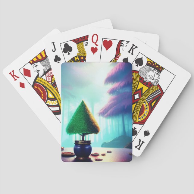 Artsy Tree Playing Cards (Back)