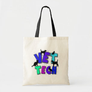 Artsy Vet Tech Gifts, Unique artist drawn design Tote Bag