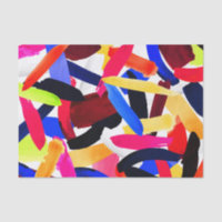 Artsy Vibrant Colourful Brushstroke Explosion Art