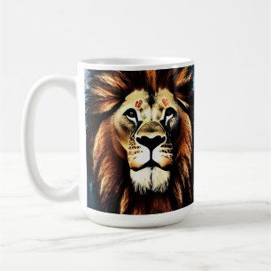 Artsy Wild African Lion Coffee Mug