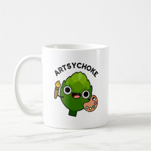 Artsychoke Funny Veggie Artichoke Pun  Coffee Mug
