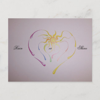 artwork 011, Rain ... Postcard