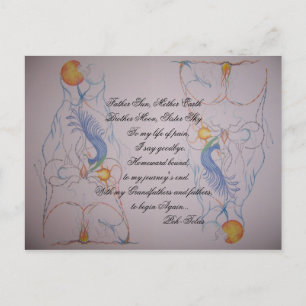 artwork 046, Father Sun, Mother EarthBrother Mo... Postcard