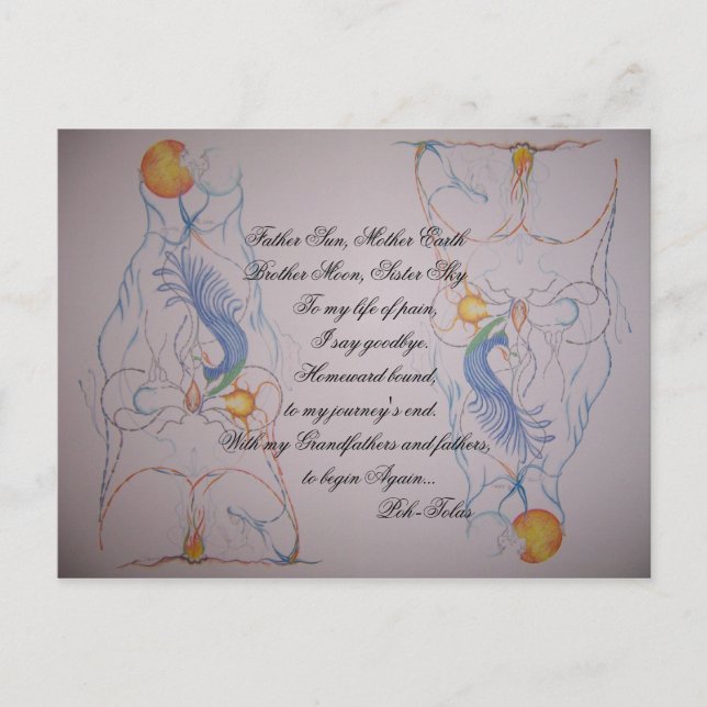 artwork 046, Father Sun, Mother EarthBrother Mo... Postcard (Front)