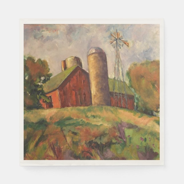 Artwork by Richard Thorsen Paper Napkins (Front)