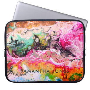Artwork colourful paint urban bold bright laptop sleeve