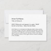 Artwork Exhibition Art Show Placards