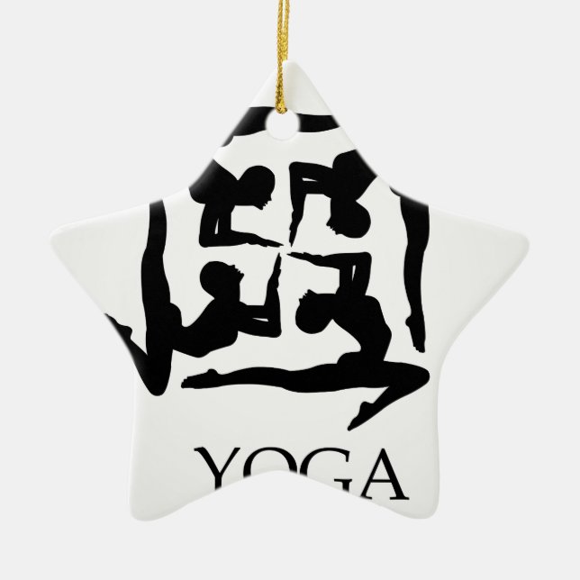 artwork for yoga ceramic tree decoration (Front)