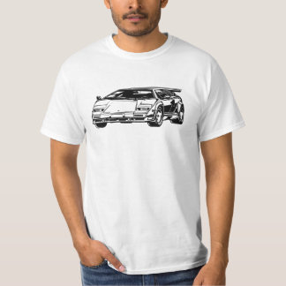 Artwork Graphic Lambo Countach LP5000 Illustration T-Shirt