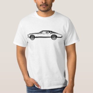Artwork Illustration Buick Riviera GS 1971 side T-Shirt