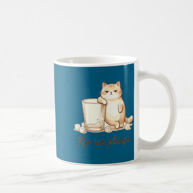 Artwork Shirt No Ice Please Cat Coffee Mug (Right)