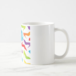 Artwork with ladies shoes coffee mug