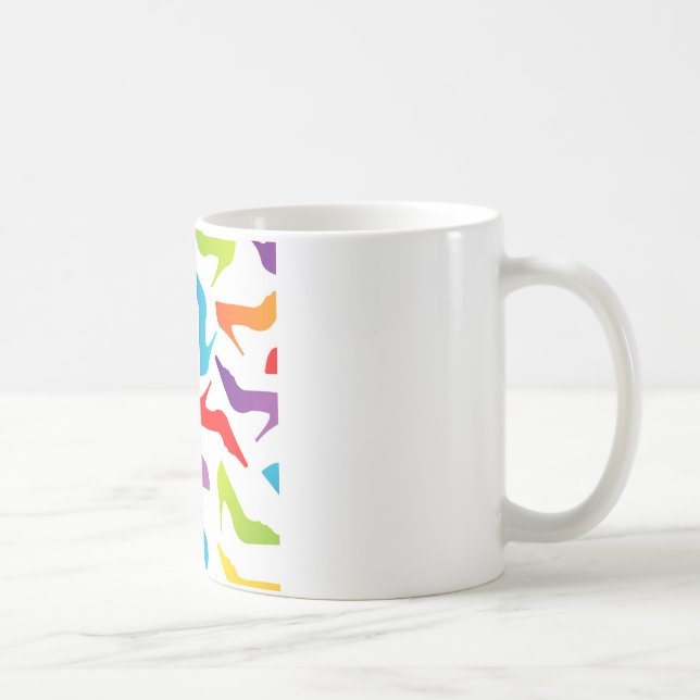 Artwork with ladies shoes coffee mug (Right)