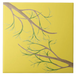 Arty Autumn on a Ceramic Tile (II)