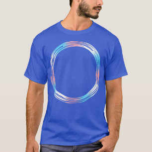 Arty Circle Subtle Trans Pride Flag Transgender Ri T-Shirt