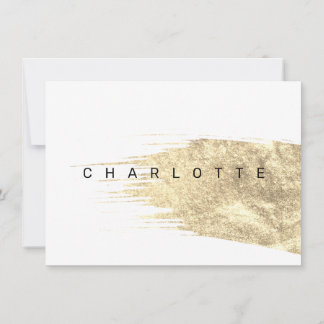 ARTY | Colourful artistic birth announcement card