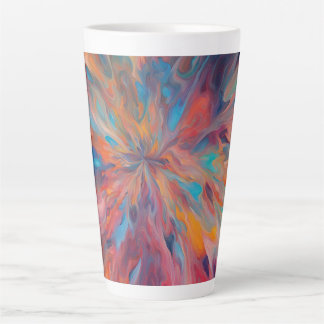Arty large latte mug