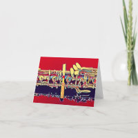 Arty Oboe Blank Card