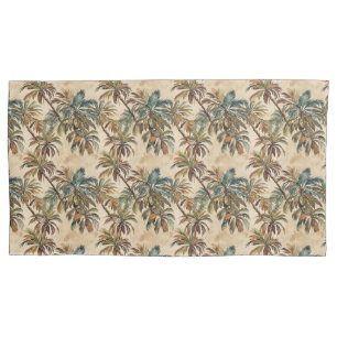 Arty Watercolor Coconut Palm Pillowcase