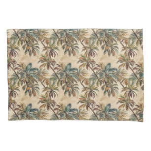 Arty Watercolor Coconut Palm Pillowcase