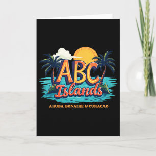 Aru Bonaire Curacao Cruise Vacation Caribbean Abc Card