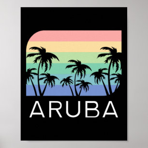 Aru Island Beach Retro Vintage Vacation Souvenir F Poster