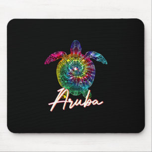 Aru Tie Dye Sea Turtle Matching Family Vacation Mouse Mat