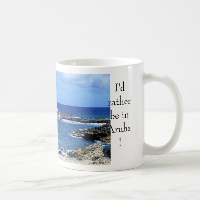 Aruba 082, I'd rather be in Aruba! Mug (Right)