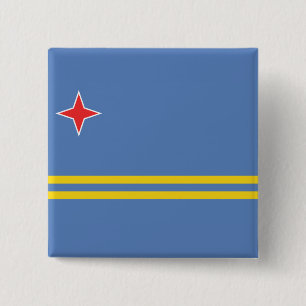 aruba 15 cm square badge
