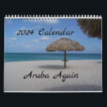 Aruba Again 2024 Calendar<br><div class="desc">This handy medium sized Aruba Calendar 2024 will keep your love alive all year long. Each month has a beautiful photo of Aruba. Medium: 8.5”l x 11”w Printed on sturdy high-quality paper with vibrant full-colour, full-bleed printing Wire binding available 7 different colours Perfect holiday gift that lasts all year long....</div>