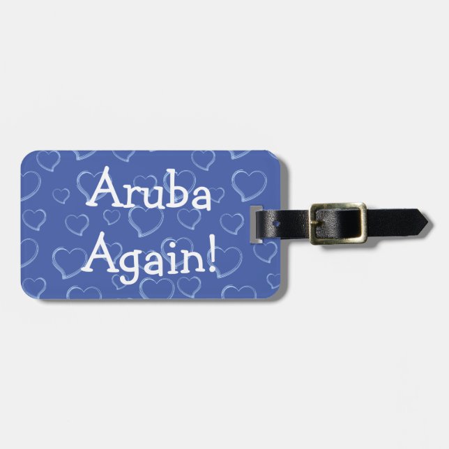 Aruba Again Luggage Tag (Front Horizontal)