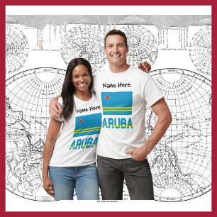 Aruba and Aruban Flag Personalised Men's  T-Shirt