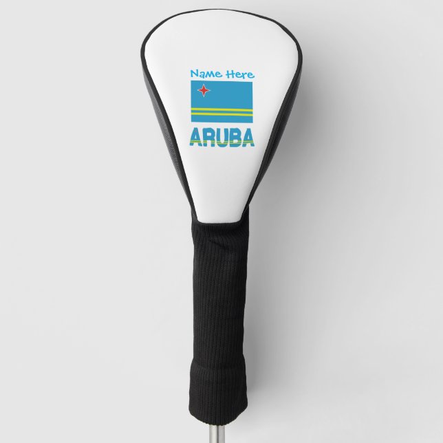 Aruba Aruban Flag Blue Personalisation  Golf Head Cover (Front)