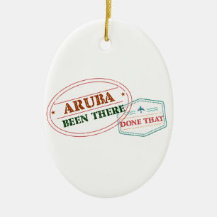 Aruba Been There Done That Ceramic Tree Decoration